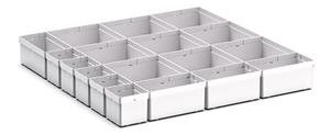 18 Compartment Box Kit 100+mm High x 650W x 650D drawer Bott Professional Cubio Tool Storage Drawer Cabinets 65cm x 65cm 43020760 